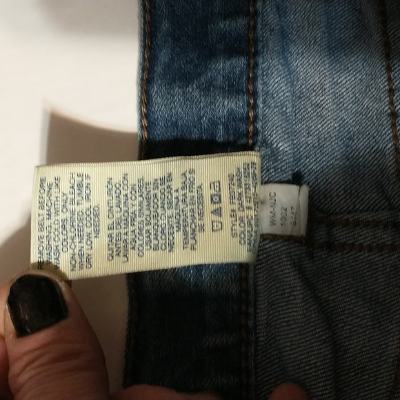 Faded Glory Jeans Size 10. Elastic Cinch in waistband. - Picture 5 of 9